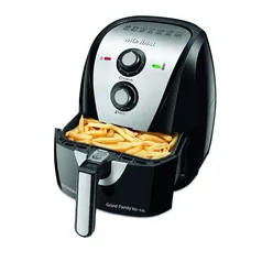 Fritadeira Sem Óleo - Air Fryer Mondial AF-55i Grand Family Inox 5,5L Preta com Timer 127v | R$356