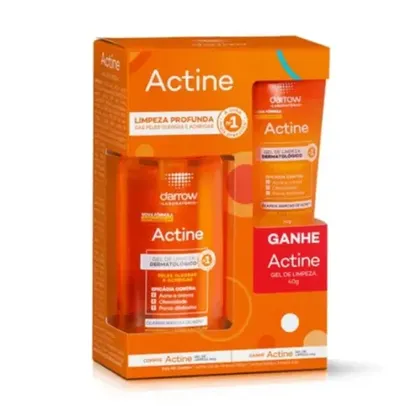 Kit Actine Vitamina C Gel De Limpeza 140g Grátis Gel De Limpeza 40g