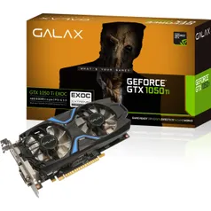 PLACA DE VÍDEO GALAX GEFORCE GTX 1050 TI EXOC 4GB GDDR5 or R$ 608