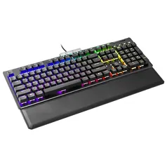 Teclado Mecânico Gamer EVGA Z15, RGB, USB, Switch Silver, Descanso Magnético Para Mãos, 5ms, Preto - 821-W1-15US-KR