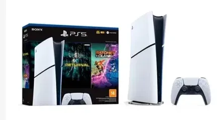 [Com Cashback Pelando R$ 2453]Console PlayStation 5 Slim Sony, SSD 1TB, Edição Digital, Com Controle Sem Fio D