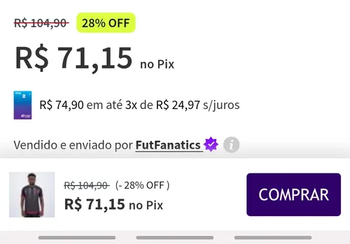 Imagem na descrição da promoção