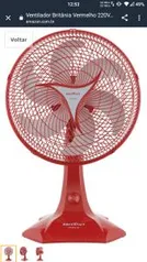 3 Ventiladores Britânia Vermelho 220V - R$180