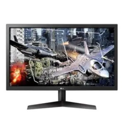 Monitor Gamer LG LED 24" 144Hz, 1ms - 24GL600F-B | R$ 1.300