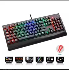 Teclado Mecânico Gamer Redragon Kala, RGB, Switch Outemu Red, PT - K557 R$270