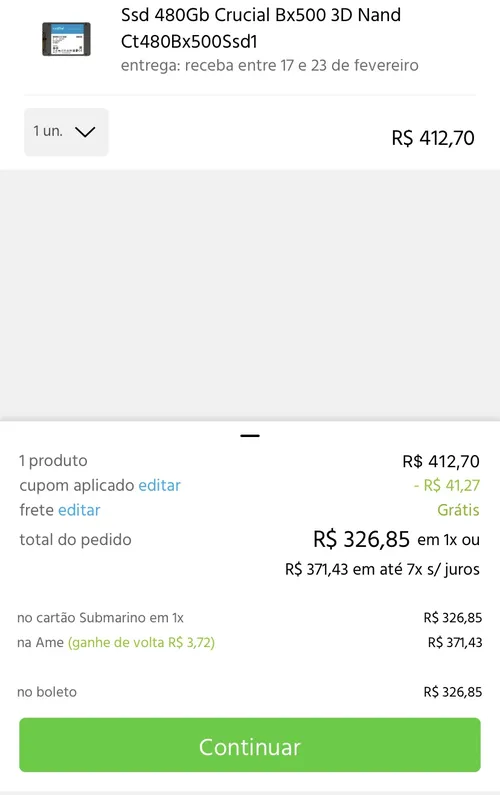 Imagem na descrição da promoção