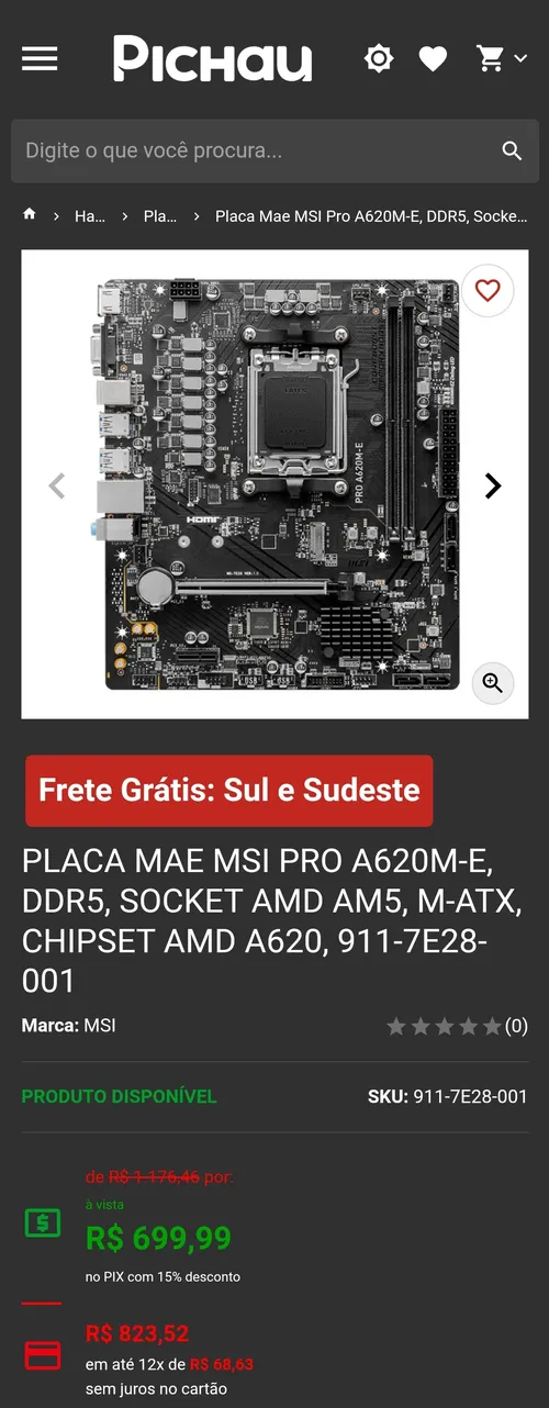 Imagem na descrição da promoção