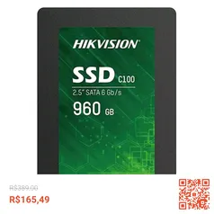 SSD Hikvision C100 960Gb Sata III 6Gb/s 2,5 550MBs HS-SSD-C100/960G