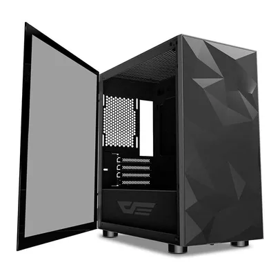 Gabinete Gamer Aigo DarkFlash DLM 21 Preto Lateral Vidro