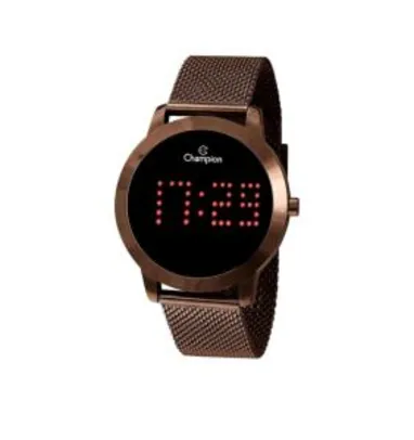 (App+Cliente ouro+dinheiro de volta) Relógio Feminino Champion Digital Esportivo -CH40017R Marrom - R$182