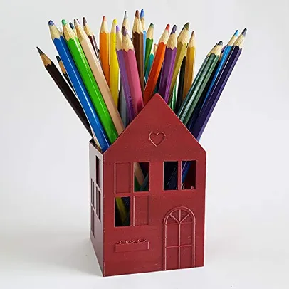 [PRIME] Porta-lápis Home Sweet Home Bordô