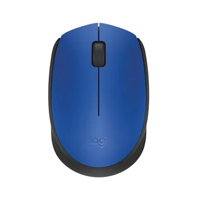 Mouse sem fio Logitech M170 com Design Ambidestro Compacto, Conexão USB e Pilha Inclusa - Azul