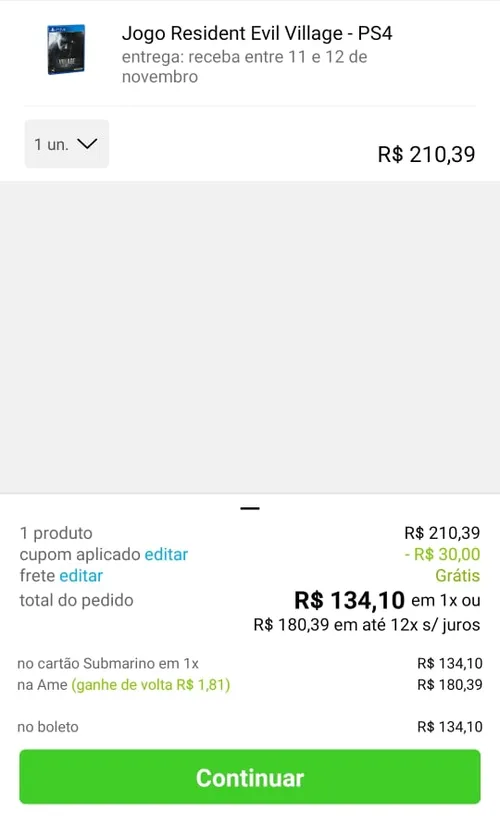 Imagem na descrição da promoção