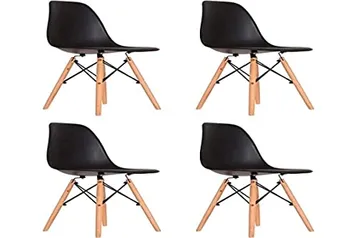 CADEIRA EAMES PP PRETO DSW-M CX4