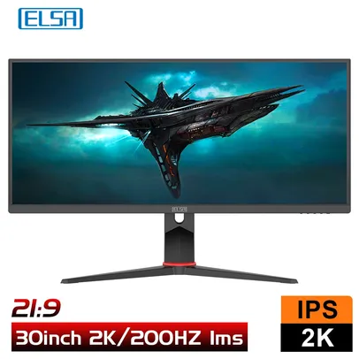 Monitor Elsa 30 polegadas 200hz ips 1ms 2560x1080p