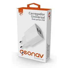 Carregador de parede universal 2.1A Geonav | R$25