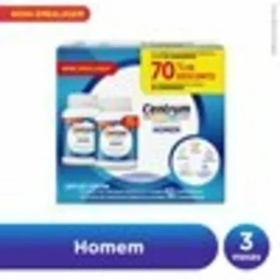 CENTRUM ESSENTIALS HOMEM KIT 60 COMPRIMIDOS + 30 COMPRIMIDOS