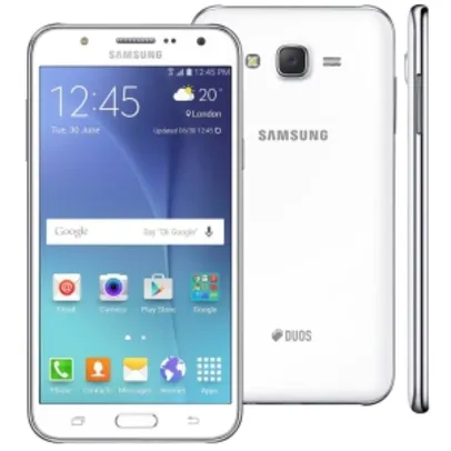 Smartphone Samsung Galaxy J7 Duos Branco com Dual chip, Tela 5.5", 4G, Câmera 13MP, Android 5.1 e Processador Octa Core de 1.5 Ghz R$ 879,12