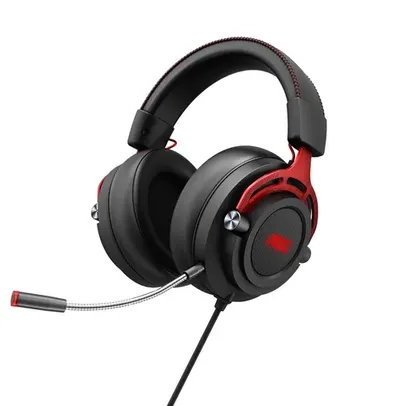 Headset Gamer AOC GH210, LED Vermelho, P2, Drivers 50mm, Preto e Vermelho - GH210RA1B