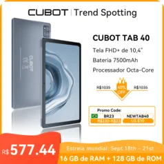 Tablet Cubot TAB 40 - 16 GB + 128 GB., FHD+ 10,4 "