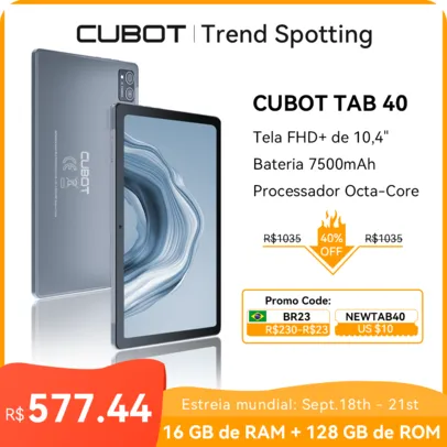 Tablet Cubot TAB 40 - 16 GB + 128 GB., FHD+ 10,4 "