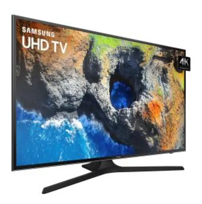 Smart TV LED 43 UHD 4K Samsung 43MU6100 apenas R$ 1899,00