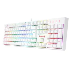 Teclado Optico Gamer Surara Pro Rgb Branco Switch Marrom Abnt2