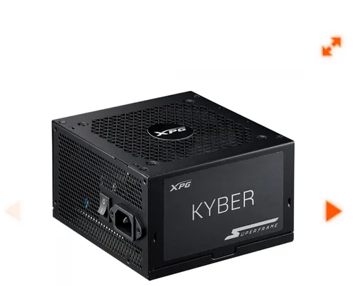 Fonte XPG Kyber SuperFrame, 750w, 80 Plus Gold, Cybenetics Gold, Com conector PCIe 5.0, PFC Ativo, KYBER750G BK C BR