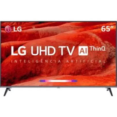 (2519 AME+APP) Smart TV Led 65" LG 65UM7520PSB Ultra HD 4K Thinq Ai Conversor Digital Integrado 4 HDMI 2 USB Wi-Fi
