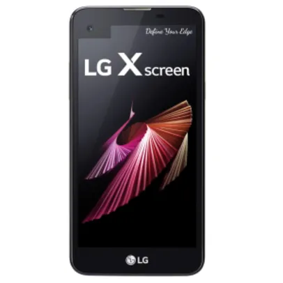 [KaBuM!] Smartphone LG X Screen K500DS, Quad Core, Android 6.0, Tela 4.9´ + 1,76´, 16GB, 13MP, 4G, Dual Chip, Desbloqueado - Preto