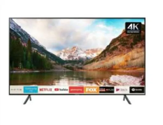 Smart TV LED 43´ UHD 4K Samsung, 3 HDMI, 2 USB, Wi-Fi, Bluetooth, HDR - UN43RU7100GXZD