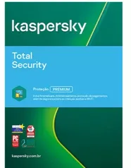 Kaspersky Antivírus Total Security 1 dispositivo, Licença 12 meses, Digital para Download - UN 1 UN