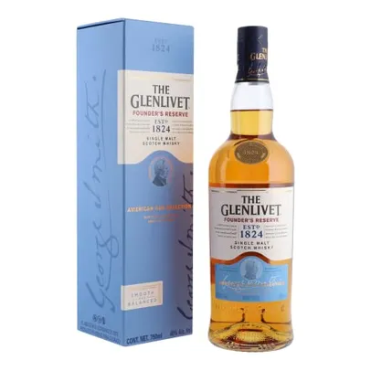 [PRIME] The Glenlivet Founder's Reserve Whisky Single Malt Escocês, Dourado, 750 ml