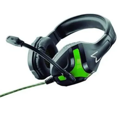 [Prime] Headset Gamer Harve, Warrior, PH298, Preto/Verde | R$ 94