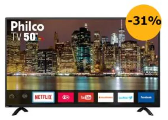 Smart TV LED 50" PTV50E60SN Full HD Philco | R$1569