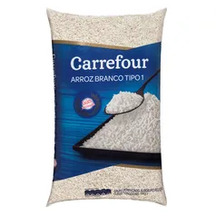 Arroz Branco Longo-fino Tipo 1 Grãos Selecionados Carrefour 5Kg