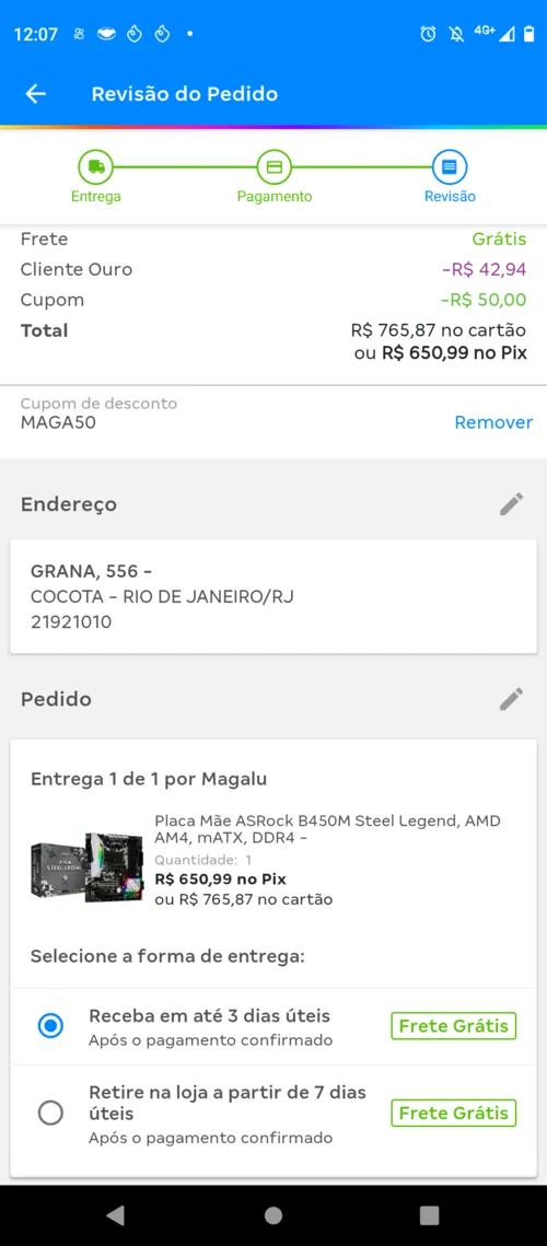 Imagem na descrição da promoção