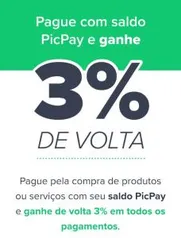 3% de volta PicPay