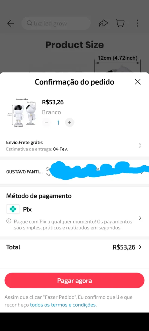 Imagem na descrição da promoção