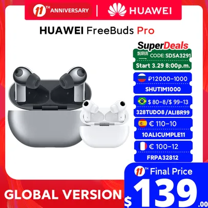 Fone de Ouvido Huawei Freebuds Pro - Versão Global | R$ 693