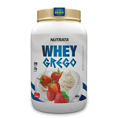 Whey Grego - 900g Morango com Chantilly - Nutrata, Nutrata