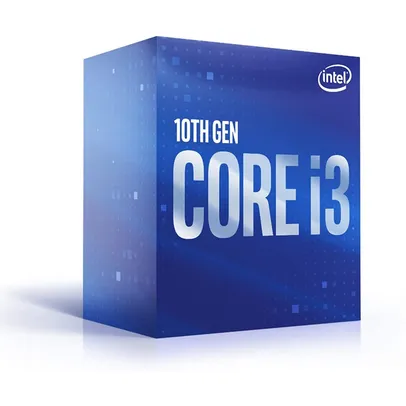 Processador Intel Core i3 10105F 3.7GHz (4.4GHz Turbo), 10ª Geração, 4-Cores 8-Threads, LGA 1200 | R$729