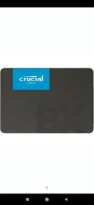 SSD Crucial BX 500, 120GB, SATA, Leitura 540MB/s, Gravação 500MB/s - CT120BX500SSD1 | R$140