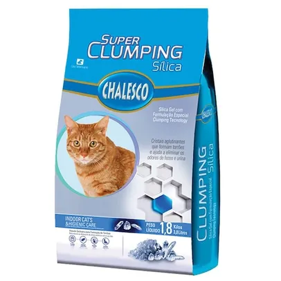 Areia Sílica Super Clumping Chalesco para Gatos 1,8kg