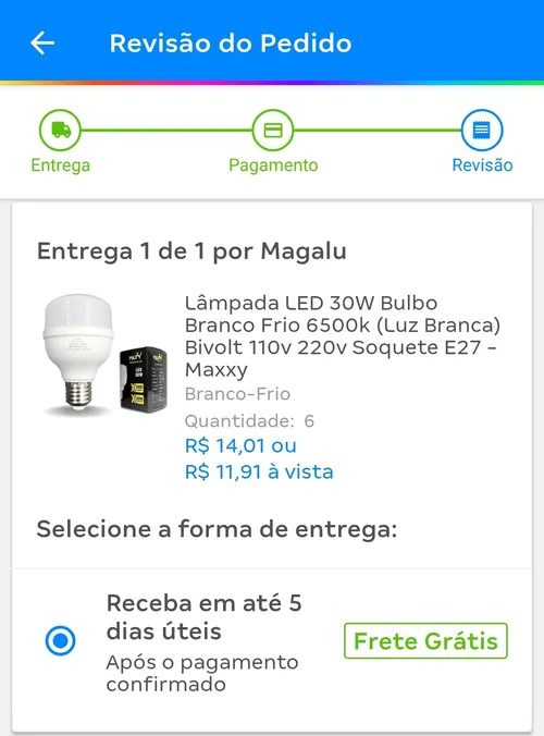 Imagem na descrição da promoção