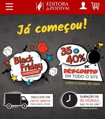 [Black Friday] Editora Juspodivm - todo site com 35% a 40%