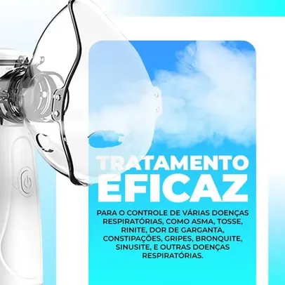 Nebulizador Inalador Portátil Sem Fio Recarregável