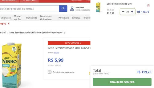 Imagem na descrição da promoção