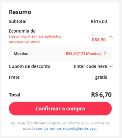 Imagem na descrição da promoção