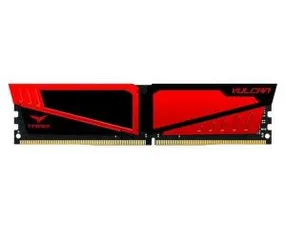 MEMORIA TEAM GROUP T-FORCE VULCAN 8GB (1X8) 2666MHZ DDR4 VERMELHO, TLRED48G2666HC15B01